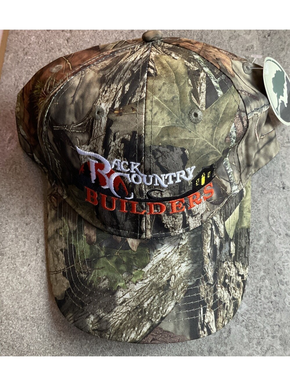 Pacific Headwear Mossy Oak Camo Baseball Hat “Back Country Builders” NWT